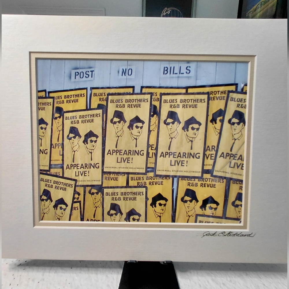 Blues Brothers R&B Revue "POST NO BILLS" By Jack E. Stiddard 8x10/11x14 Mat